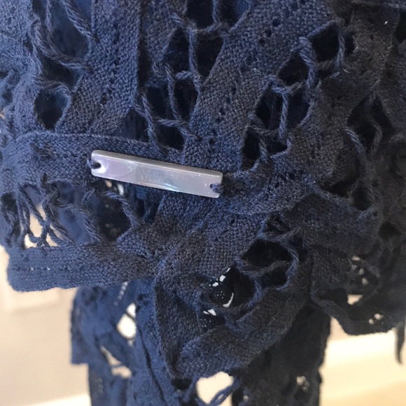 Gilly Hicks Navy Blue Battenberg Lace Sundress☀️ - Picture 5 of 7